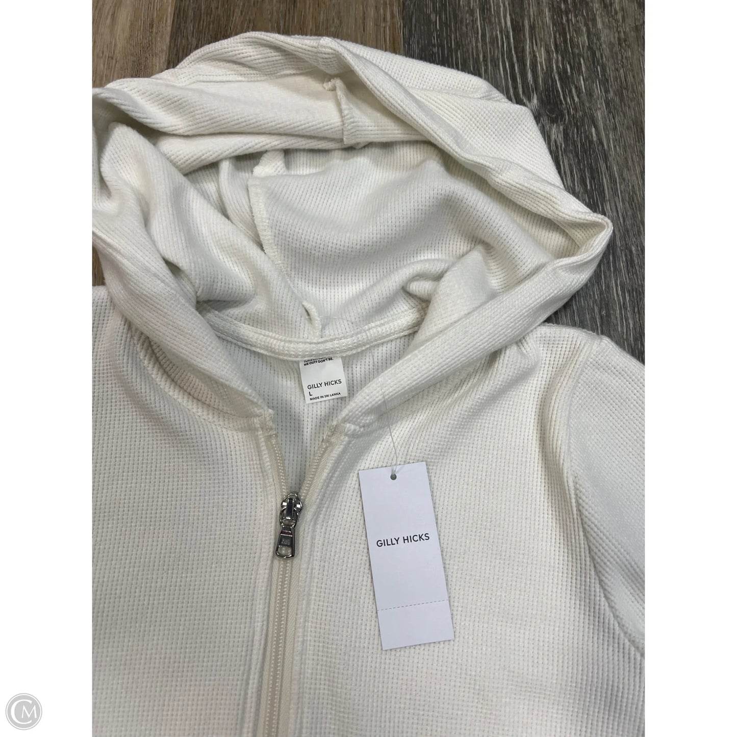 Sweatshirt Hoodie By Gilly Hicks In White, Size: L (runs small)