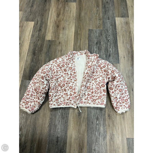 Jacket Puffer & Quilted By Altard State In Floral Print, Size: S