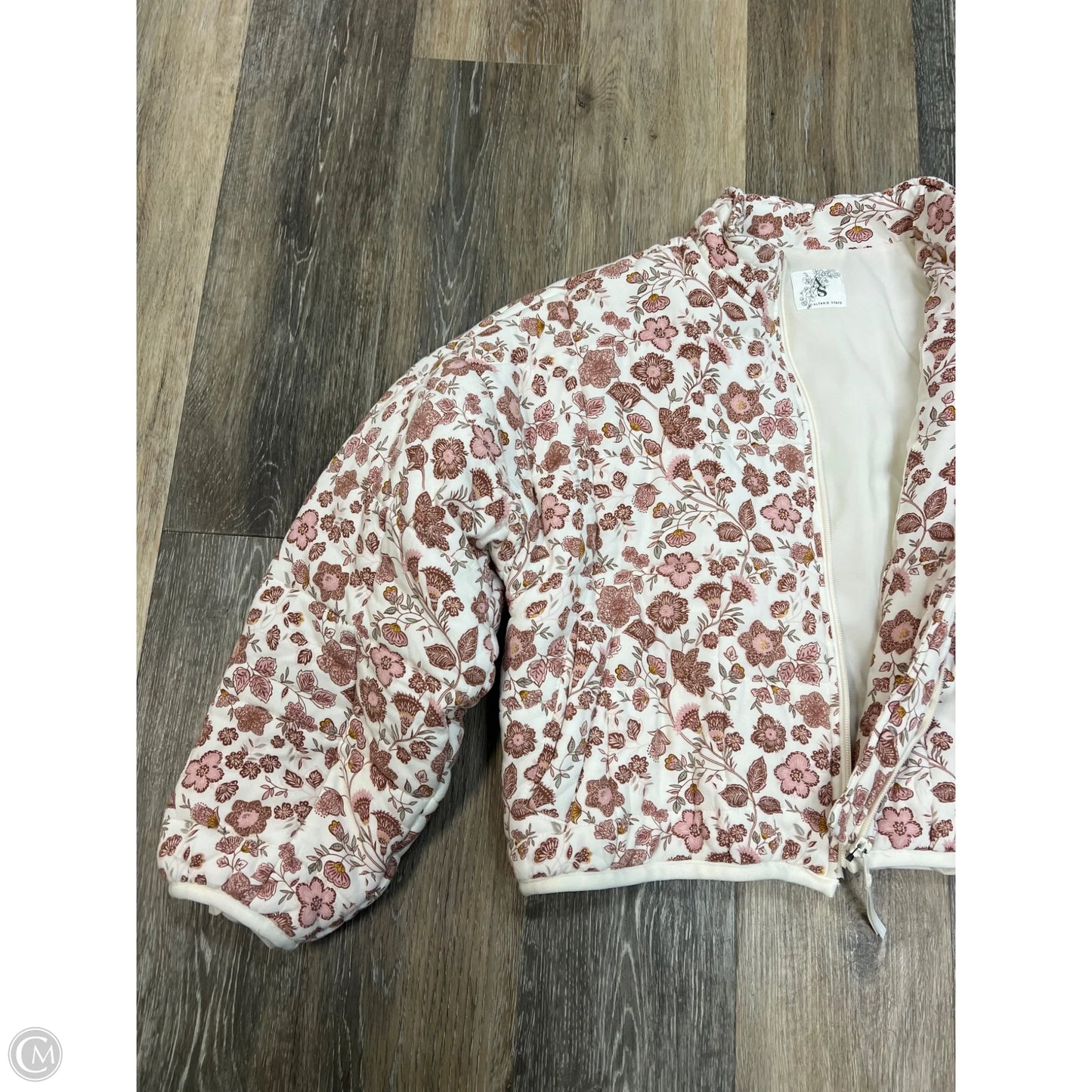 Jacket Puffer & Quilted By Altard State In Floral Print, Size: S