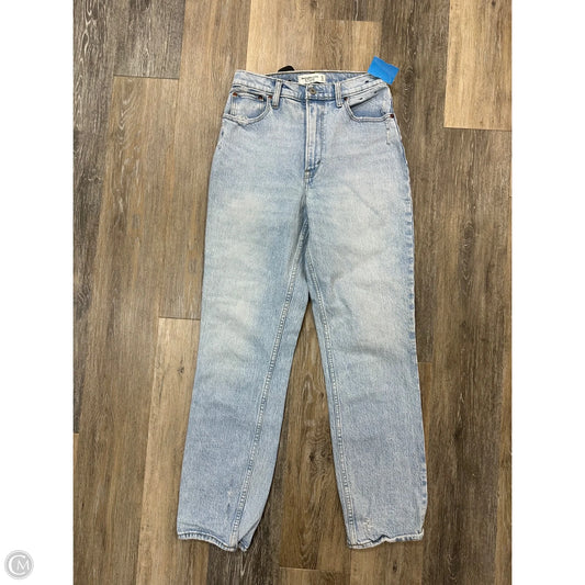 Jeans Straight By Abercrombie And Fitch In Blue Denim, Size: 4/27