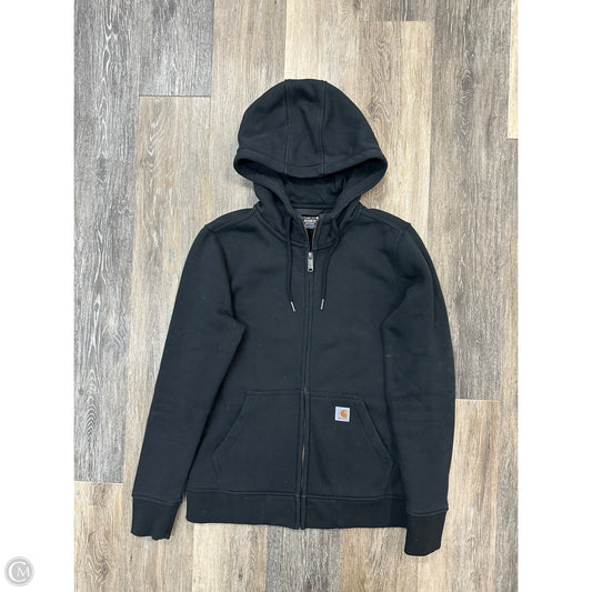 Athletic Sweatshirt Hoodie By Carhartt In Black, Size: M
