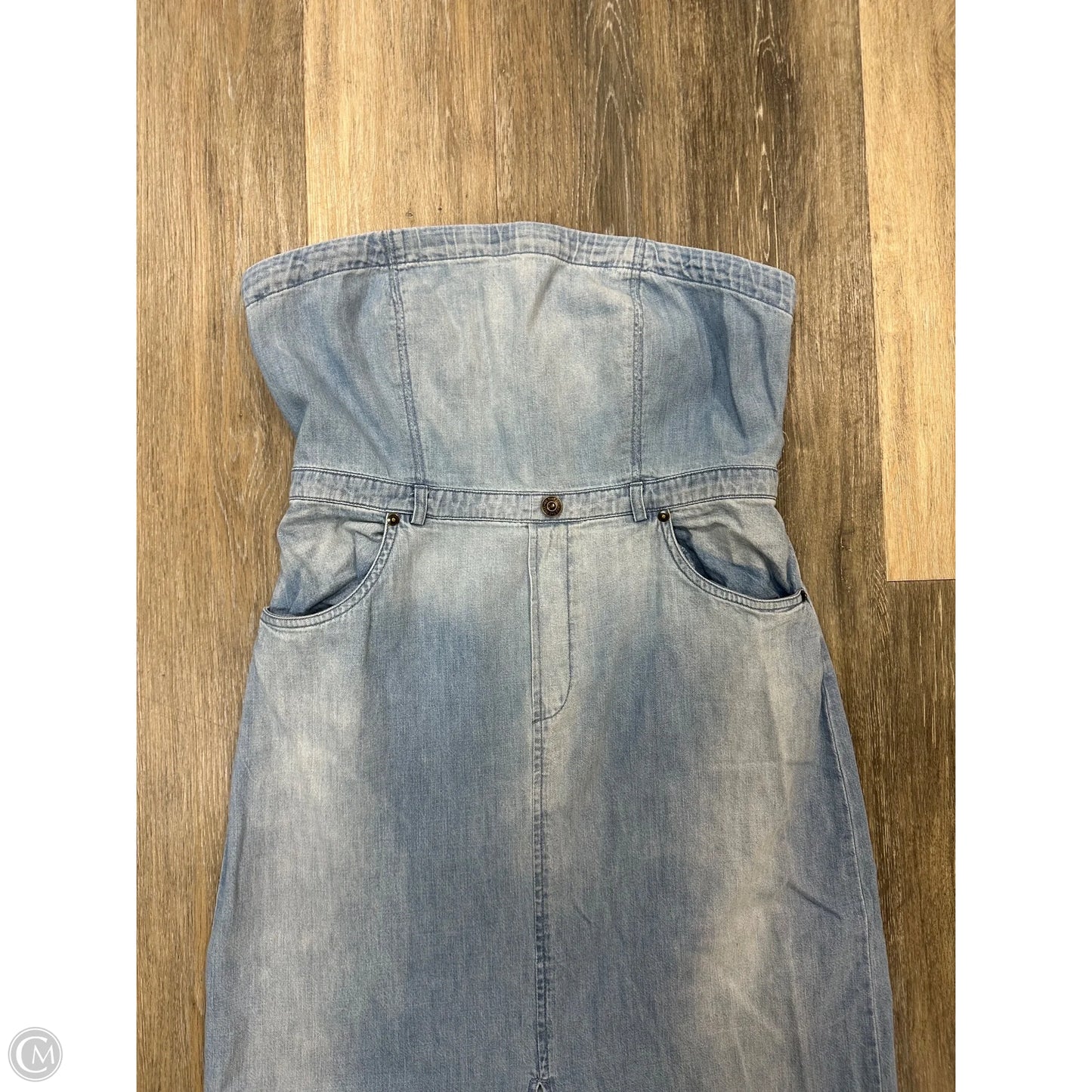 Dress Casual Midi By Free People In Blue Denim, Size: 10