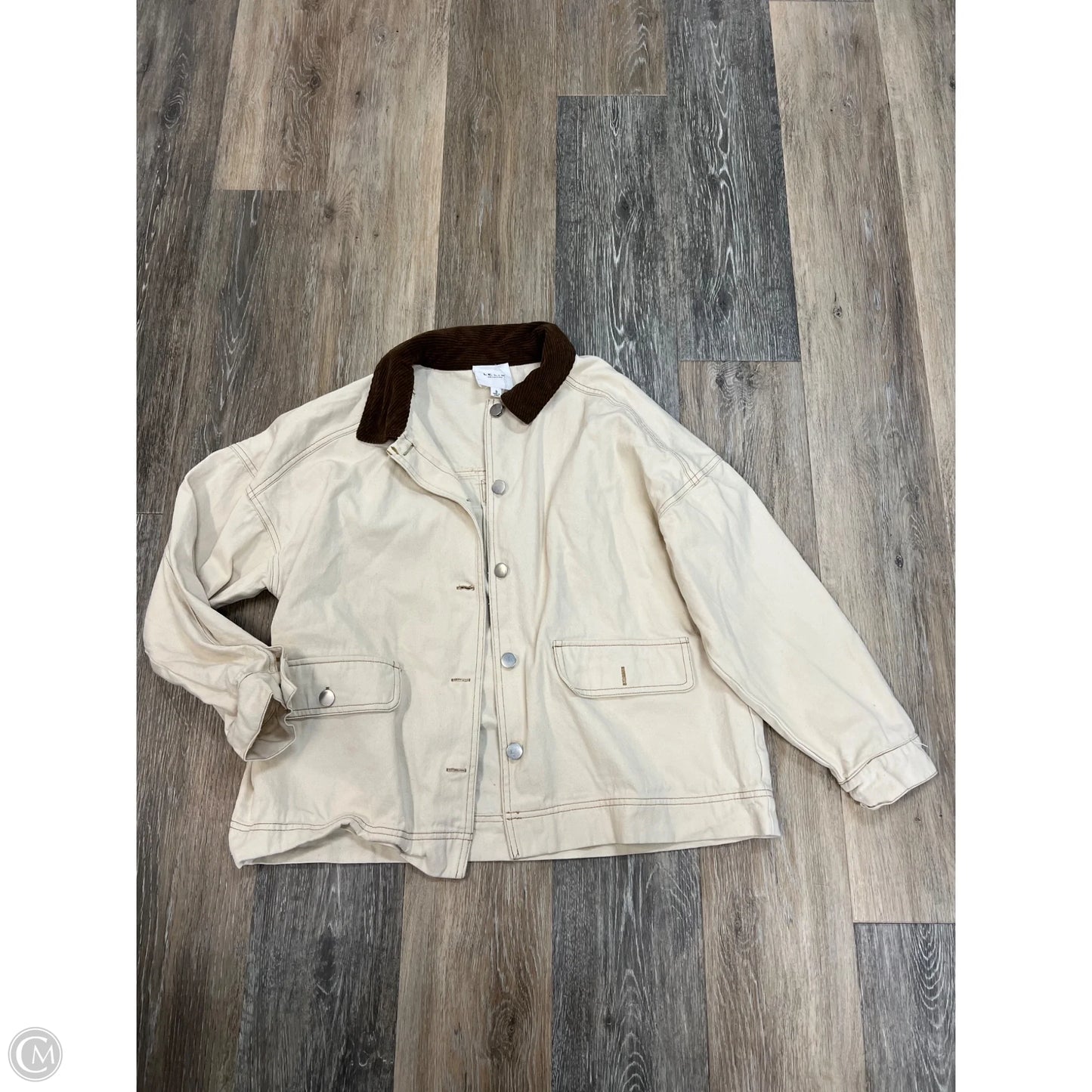Jacket Utility By Le Lis In Cream, Size: S