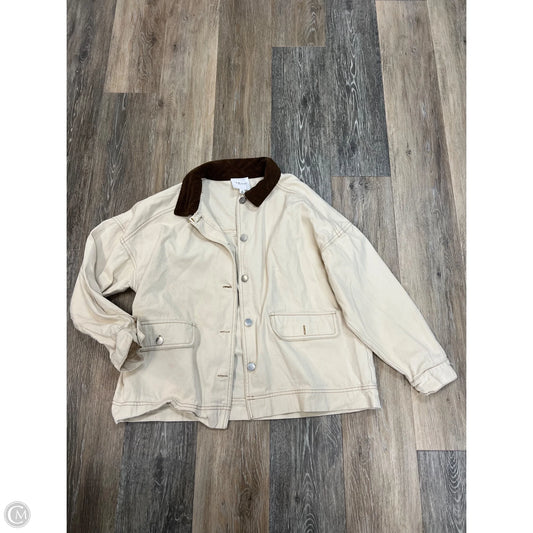 Jacket Utility By Le Lis In Cream, Size: S