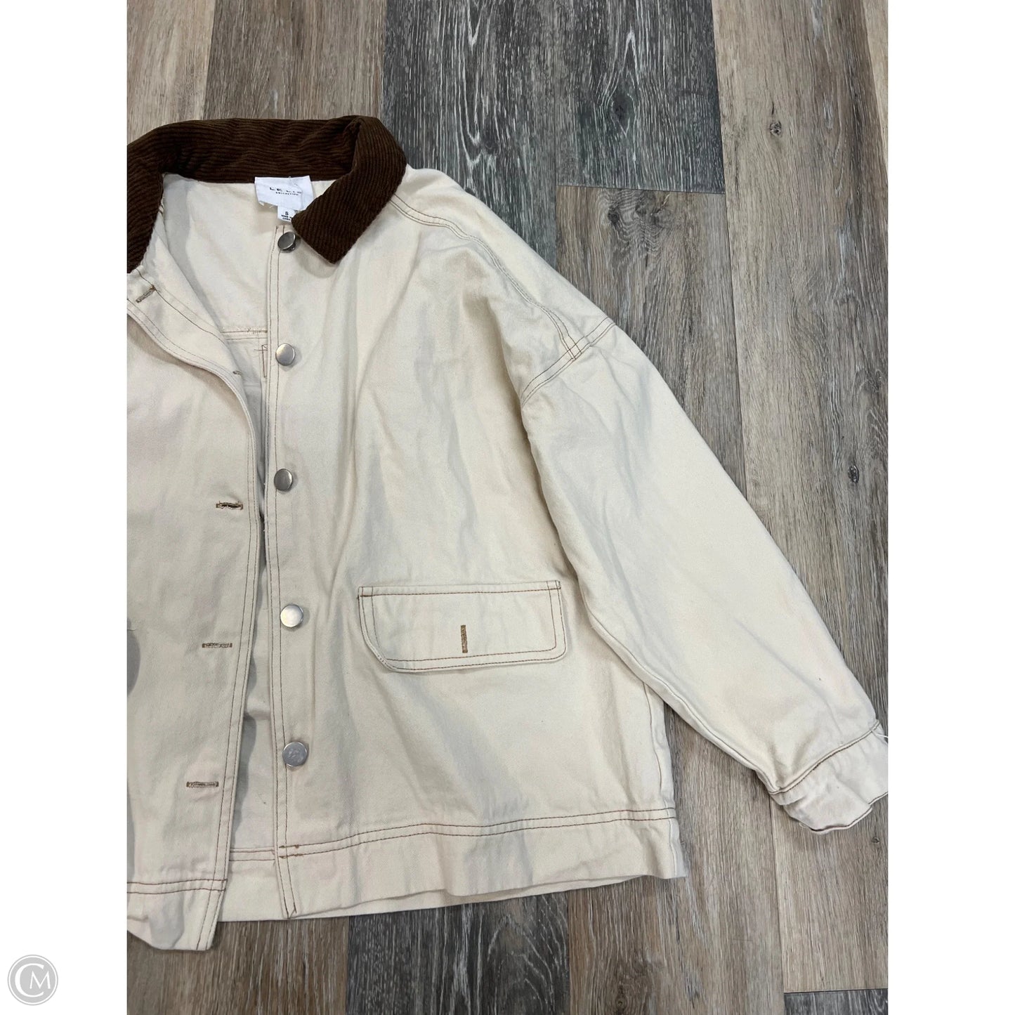 Jacket Utility By Le Lis In Cream, Size: S