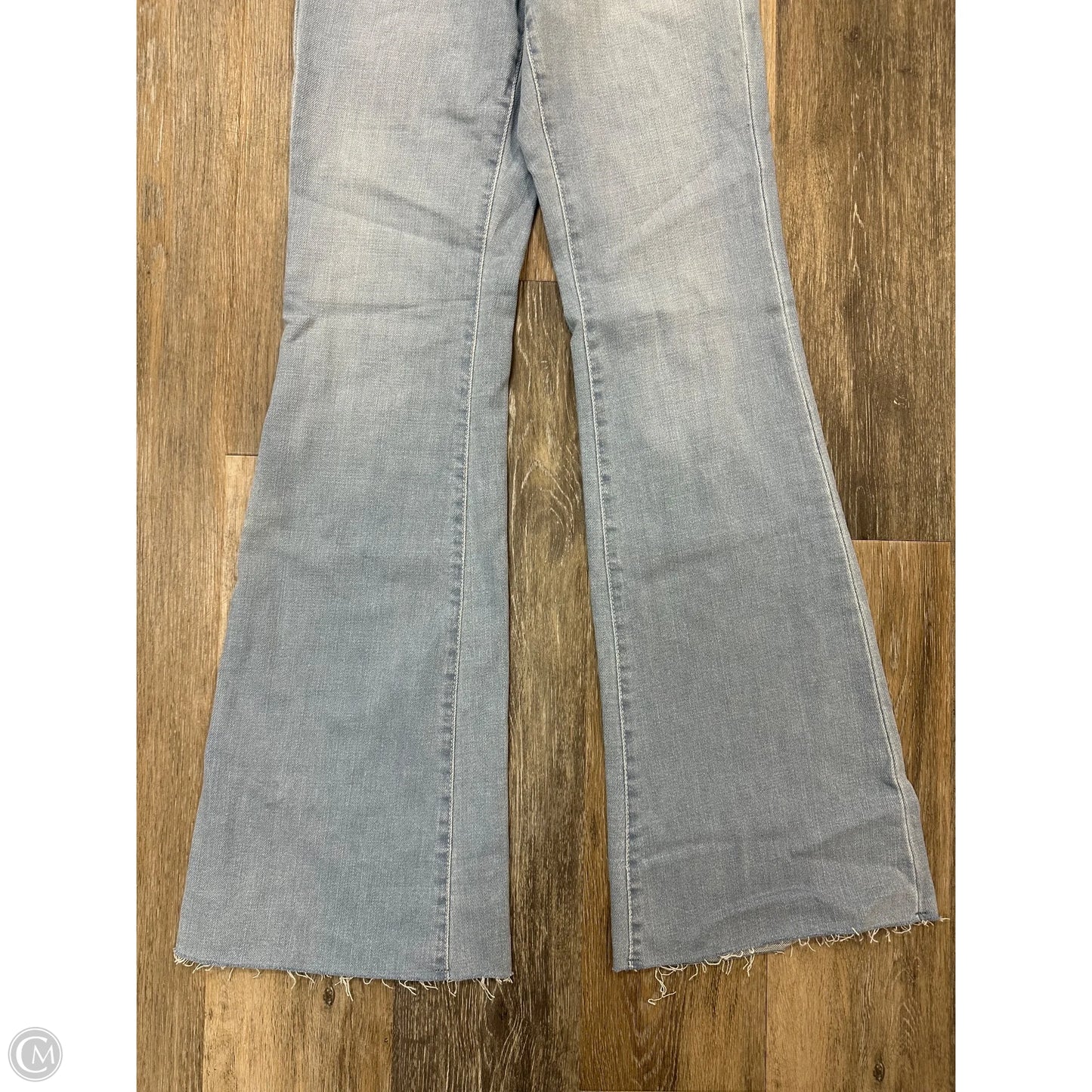 Jeans Flared By Good American In Blue Denim, Size: 2