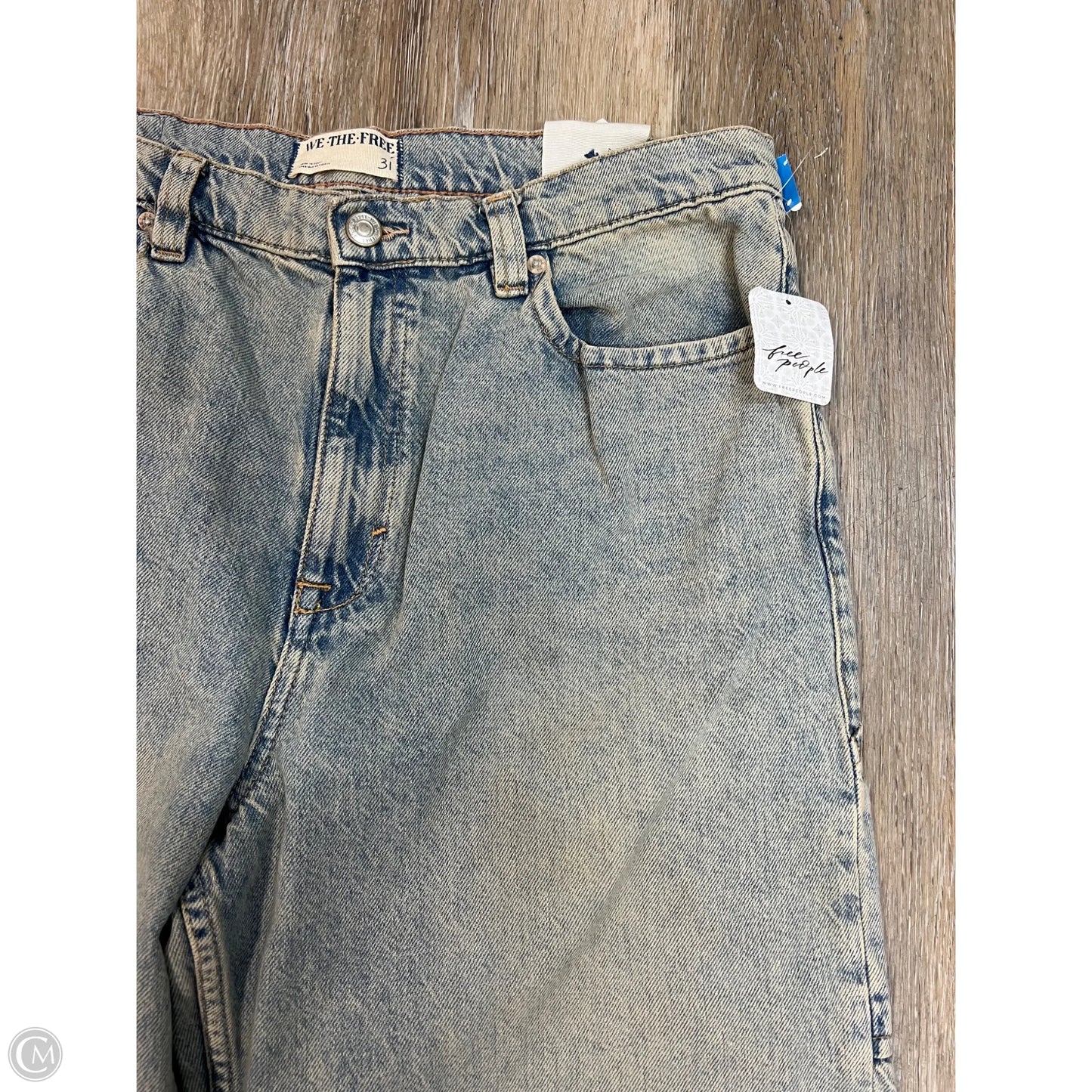 Jeans Straight By We The Free In Blue Denim, Size: 12/31