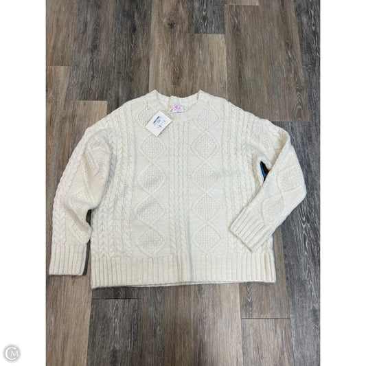 Sweater By Pink Pineapple In Cream, Size: Osfm
