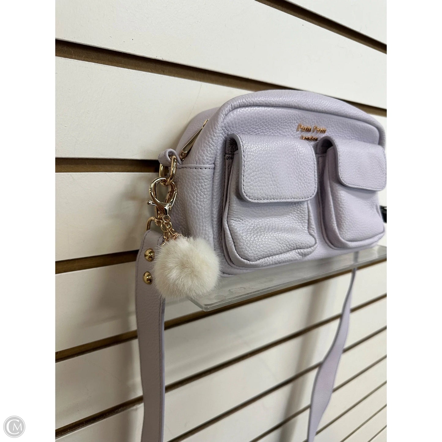 Crossbody Leather By Pom Pom London, Size: Medium