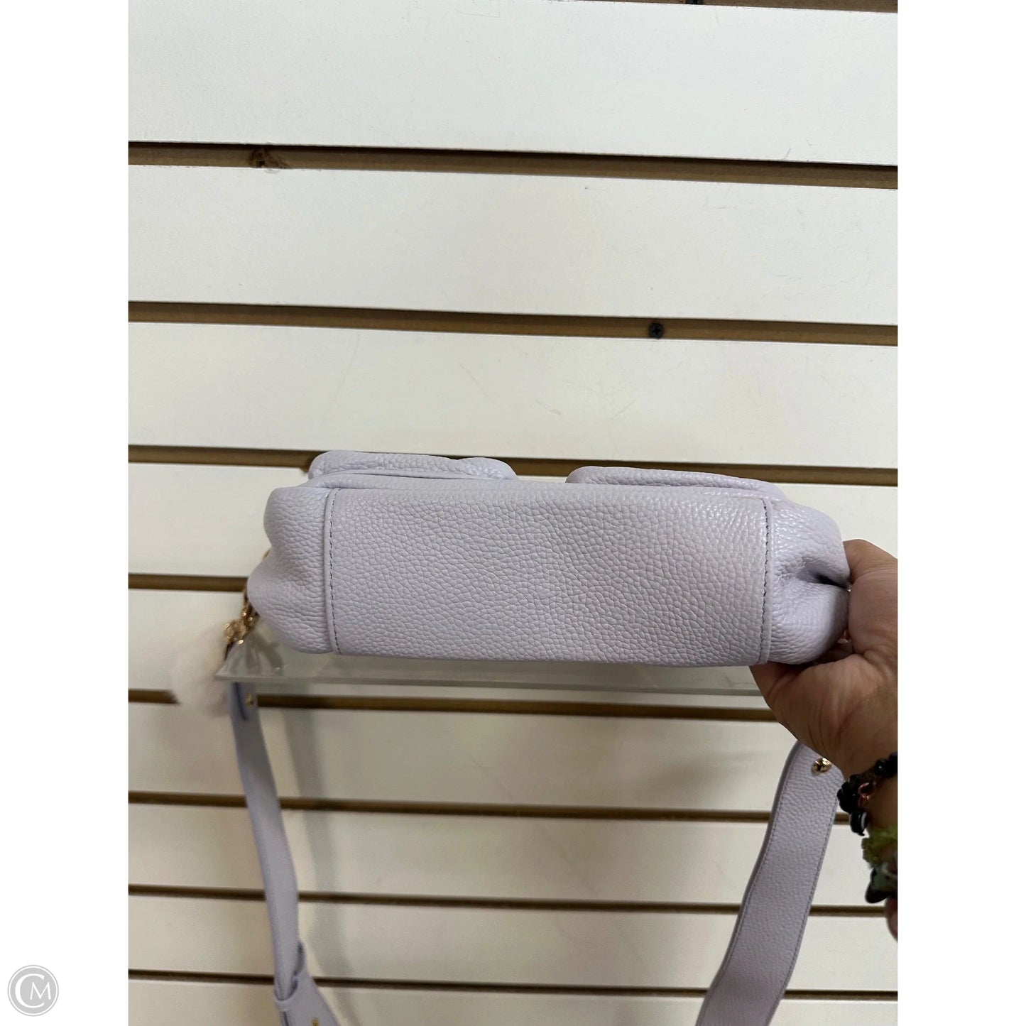 Crossbody Leather By Pom Pom London, Size: Medium