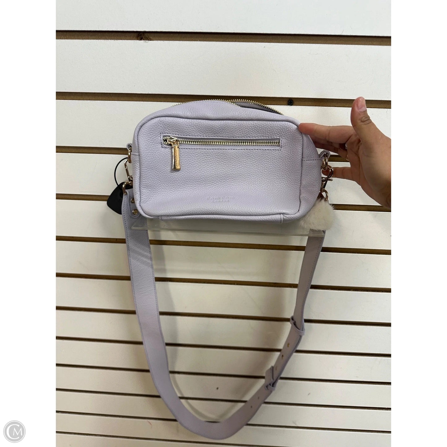 Crossbody Leather By Pom Pom London, Size: Medium