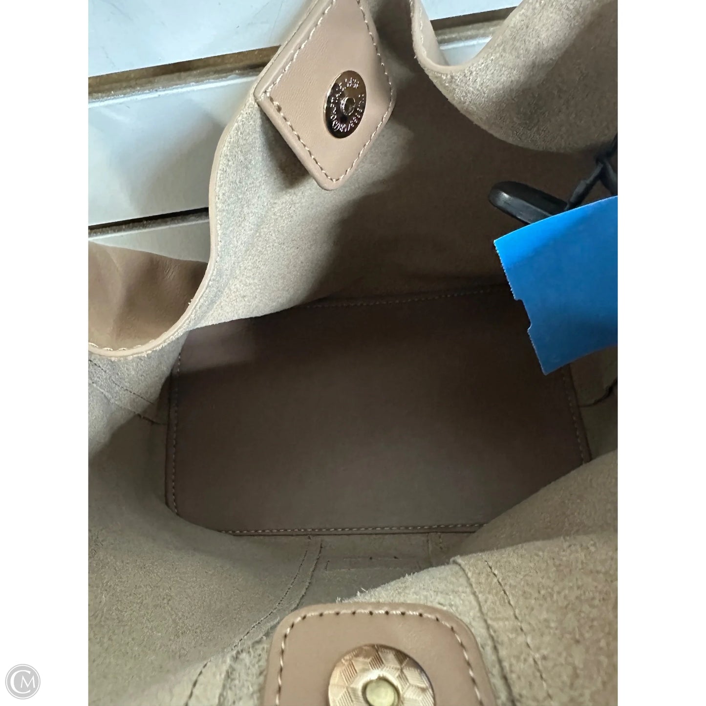 Crossbody Leather By Pom Pom London, Size: Medium