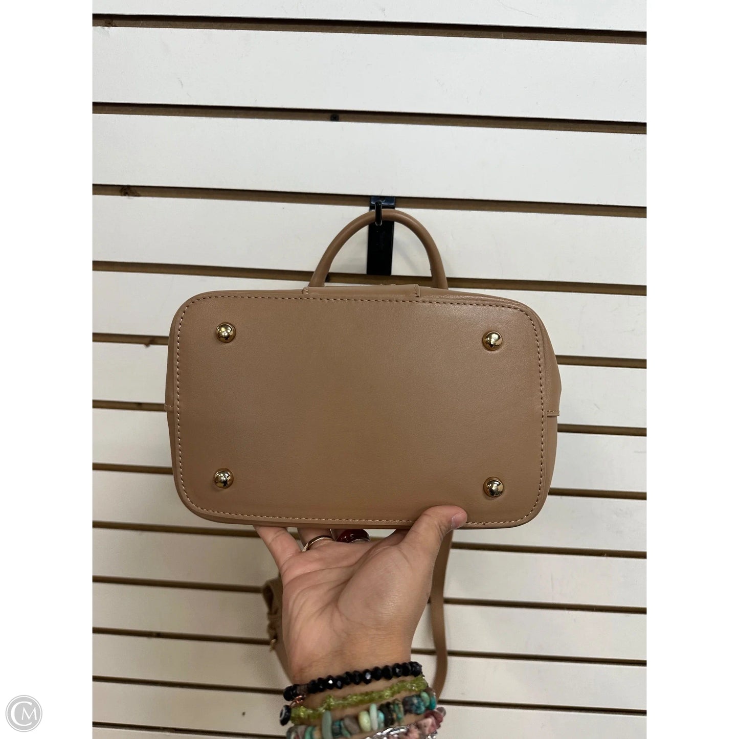 Crossbody Leather By Pom Pom London, Size: Medium