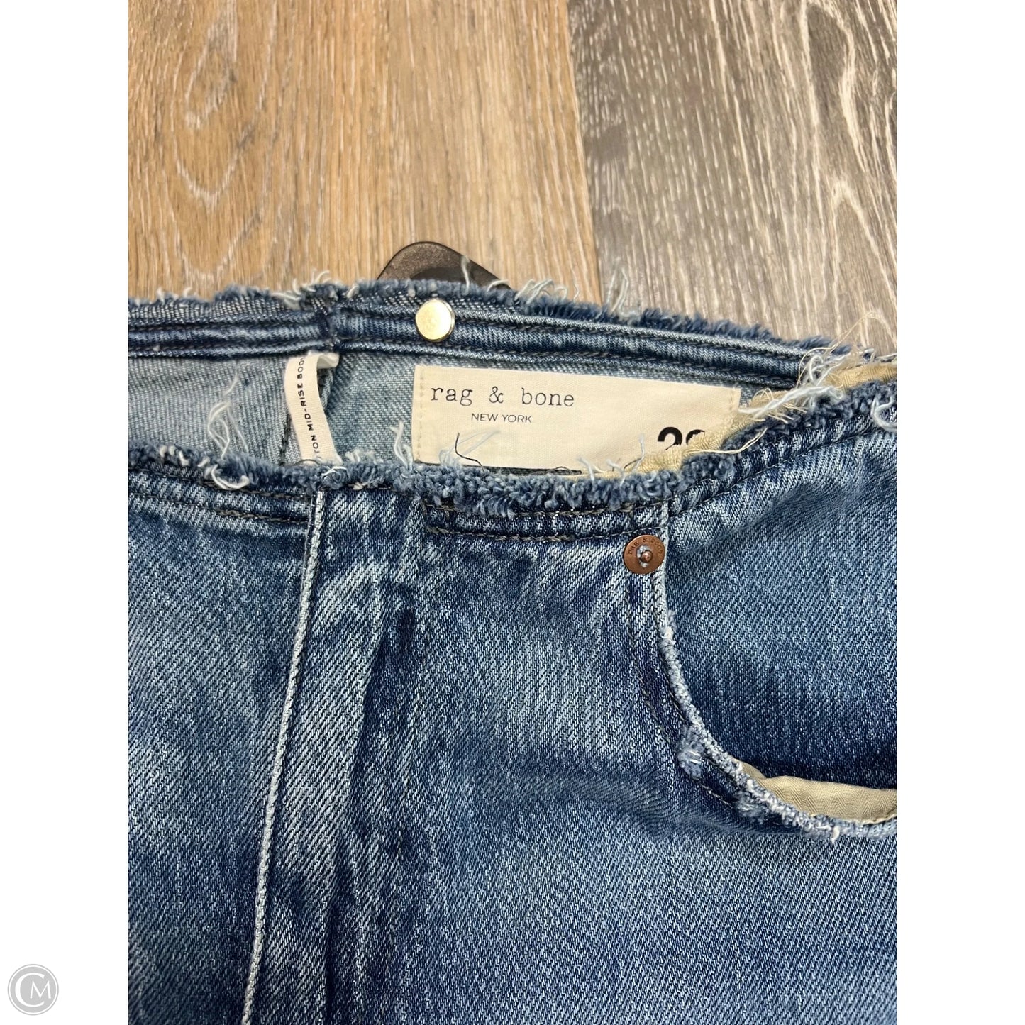 Jeans Boot Cut By Rag And Bone In Blue Denim, Size: 6/28