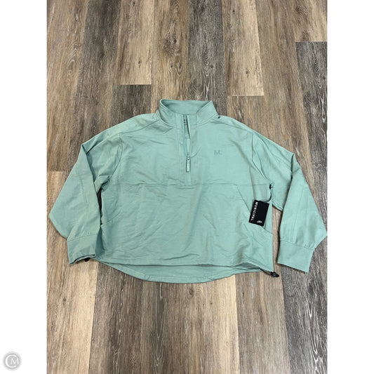 Athletic Sweatshirt Collar By Municipal In Green, Size: 2x