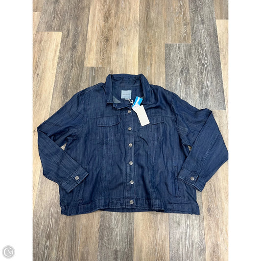 Jacket Shirt By Thread And Supply In Blue, Size: 3x
