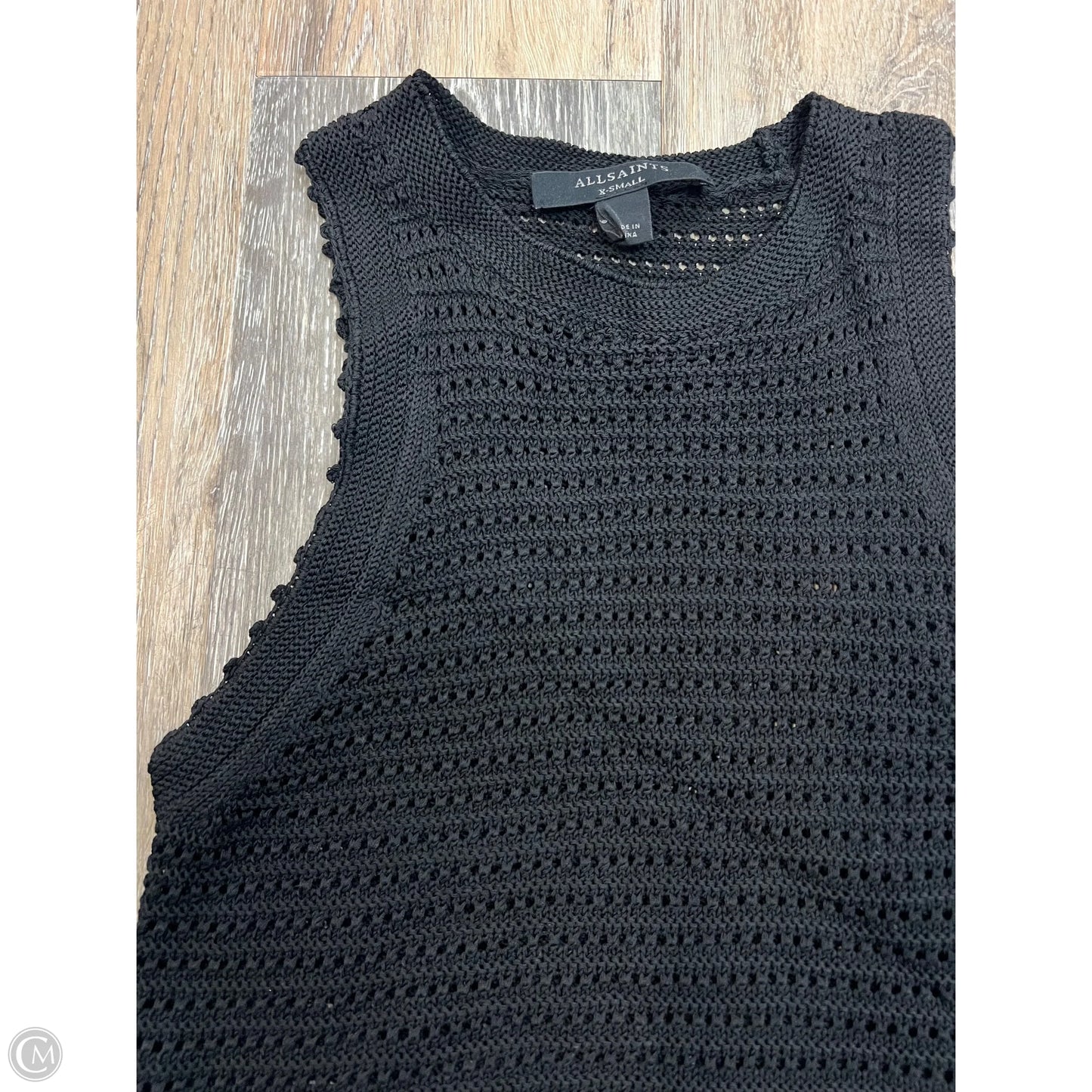 Top Sleeveless Designer By All Saints In Black, Size: Xs