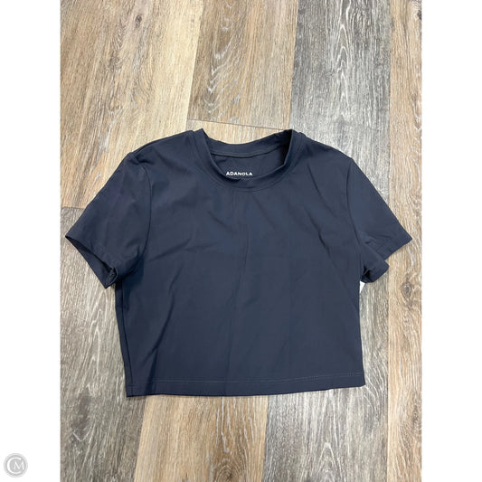 Athletic Top Short Sleeve By Adanola In Blue, Size: S