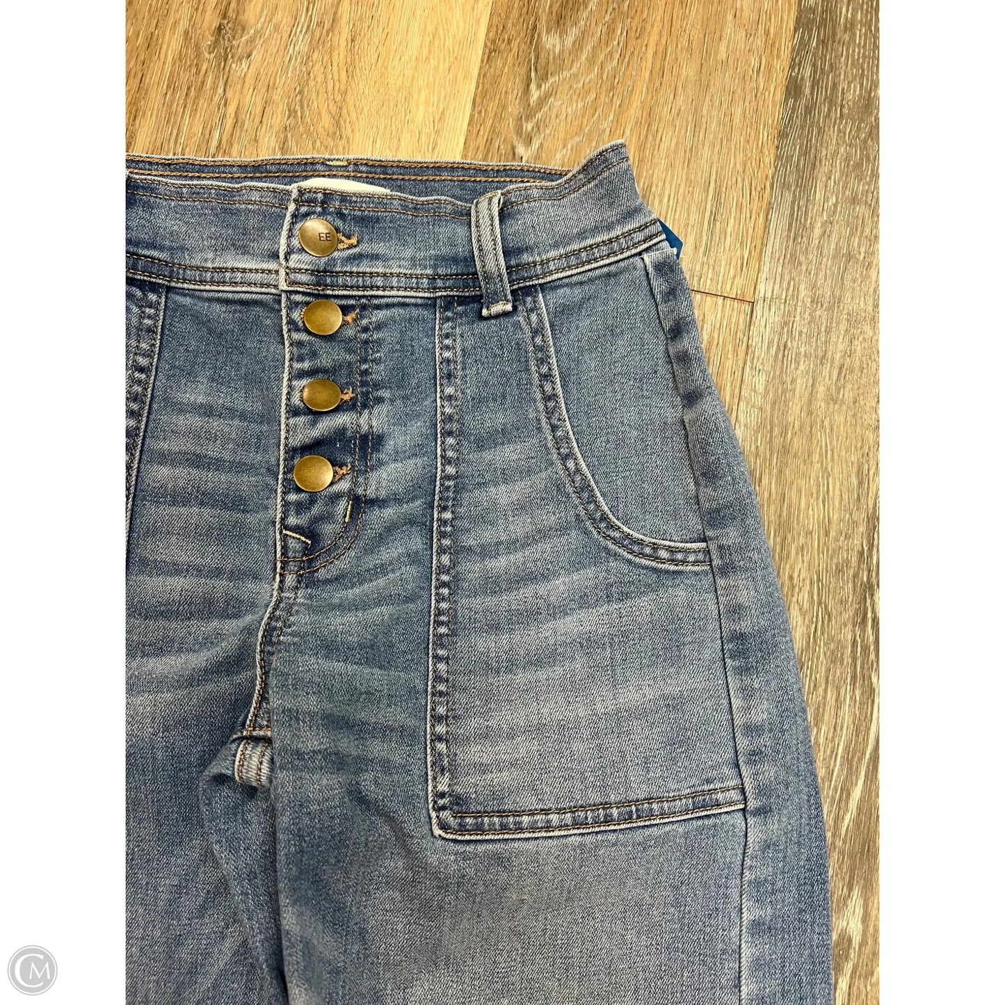 Jeans Wide Leg By Evereve In Blue Denim, Size: 1/25