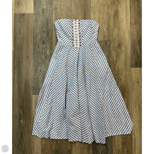 -Dress Casual Midi By Maeve In Striped Pattern, Size: Xs