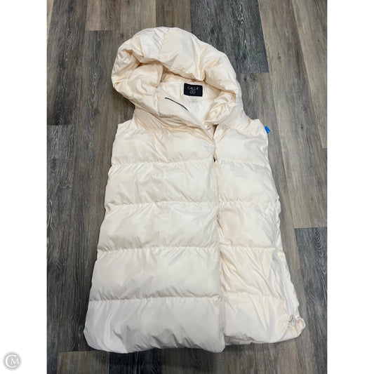 Vest Puffer & Quilted By Calia In Cream, Size: M