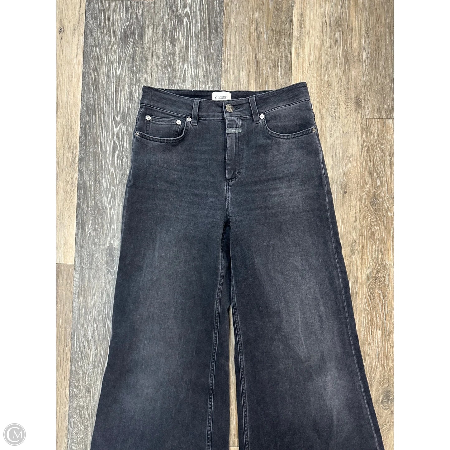 Jeans Wide Leg By Closed In Grey Denim, Size: 4