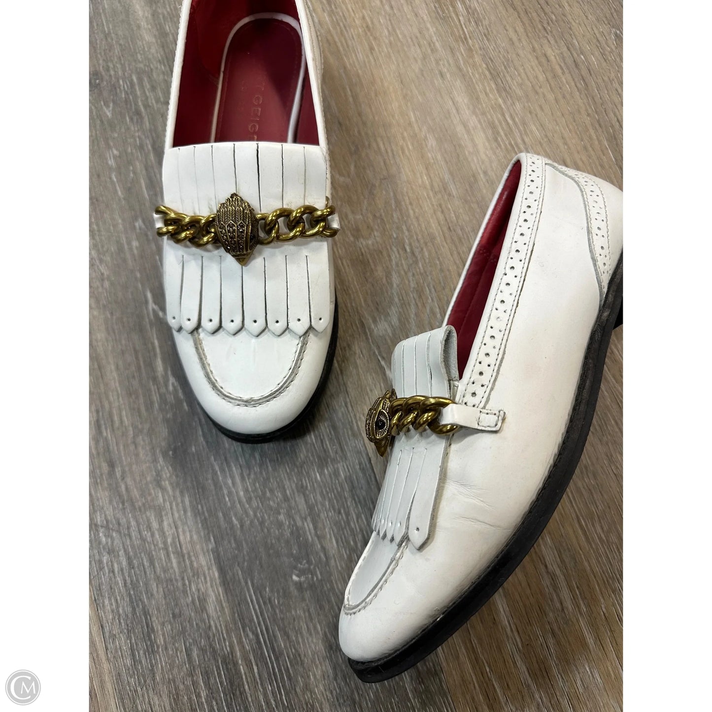 Shoes Designer By Kurt Geiger In White, Size: 8.5