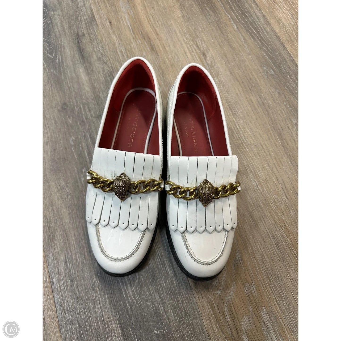 Shoes Designer By Kurt Geiger In White, Size: 8.5