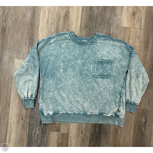 Top Long Sleeve By Zenana In Blue, Size: Xl