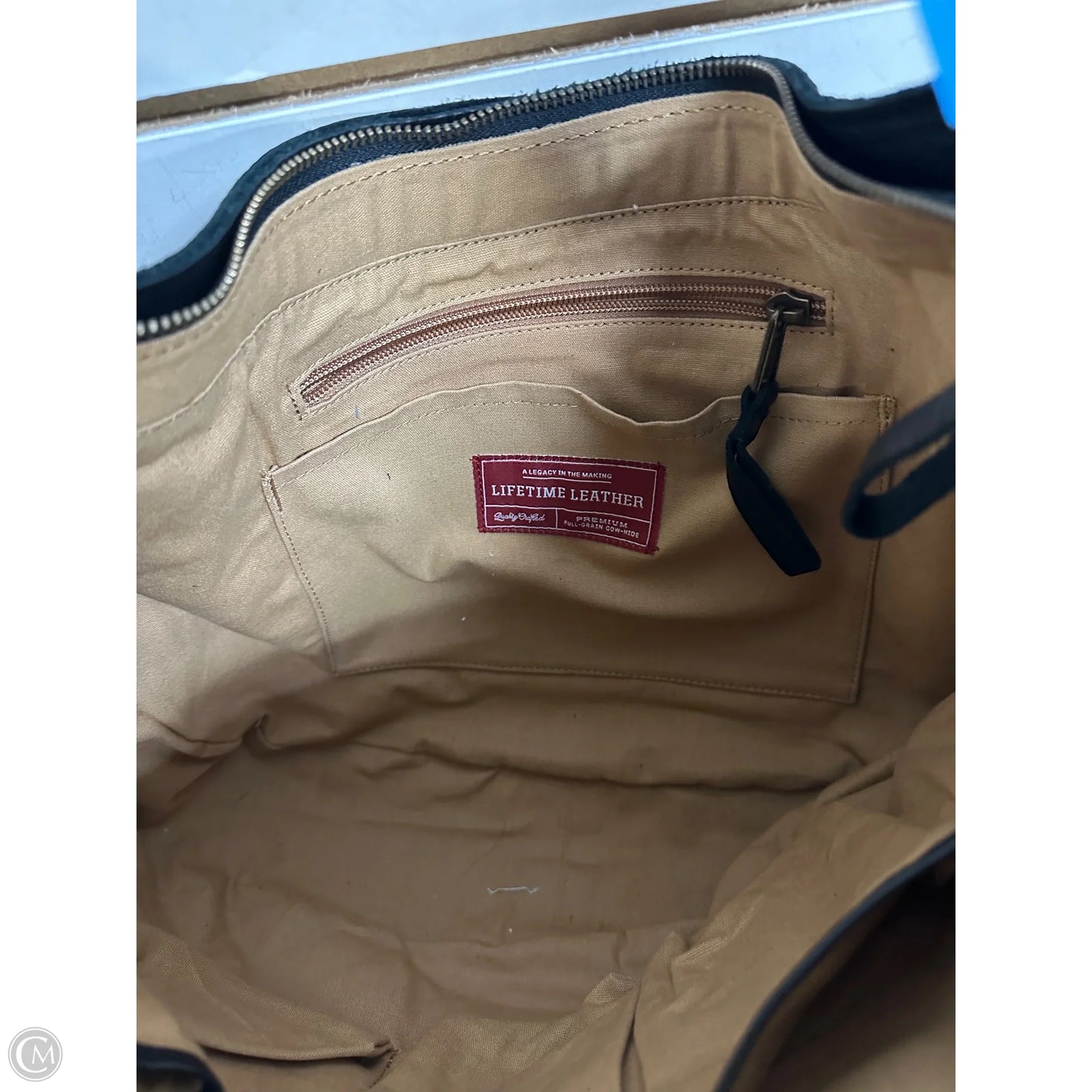 Handbag Leather By Duluth Trading, Size: Large