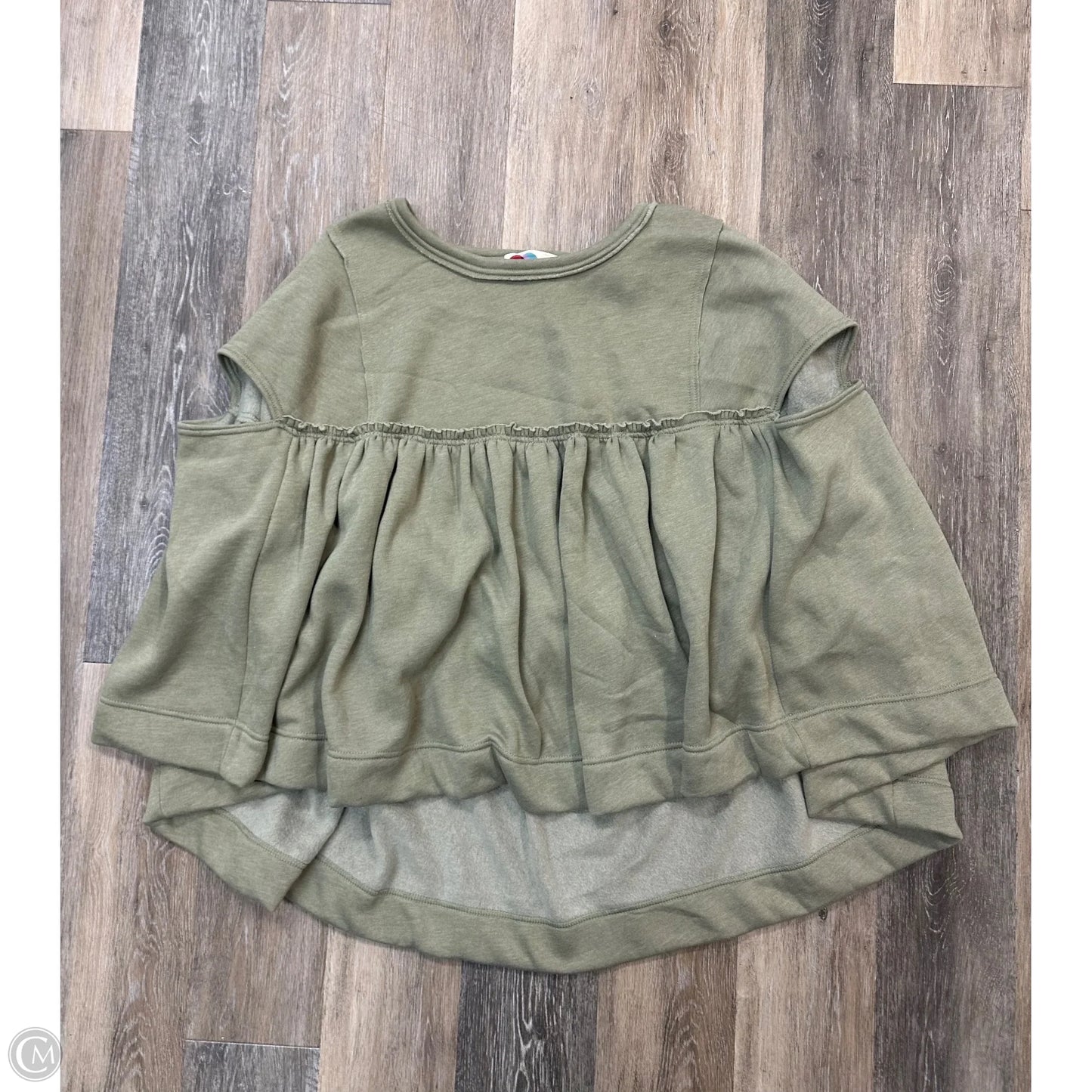 Sweater Short Sleeve By Free People In Green, Size: Xs