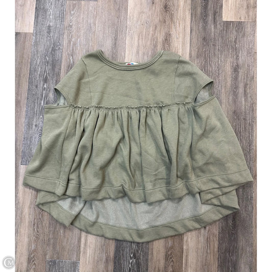 Sweater Short Sleeve By Free People In Green, Size: Xs