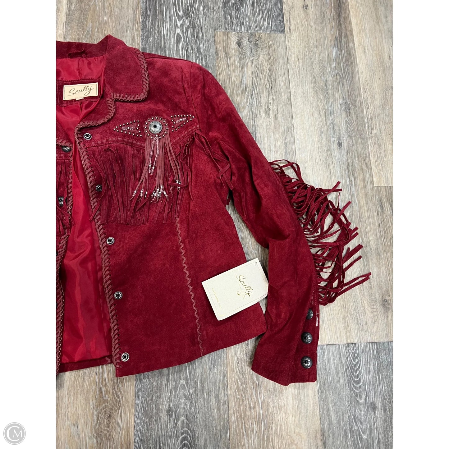 Jacket Leather By Scully In Red, Size: Xxl