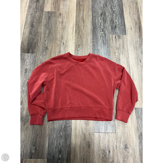 -Athletic Sweatshirt Crewneck By Lululemon In Red, Size: 6