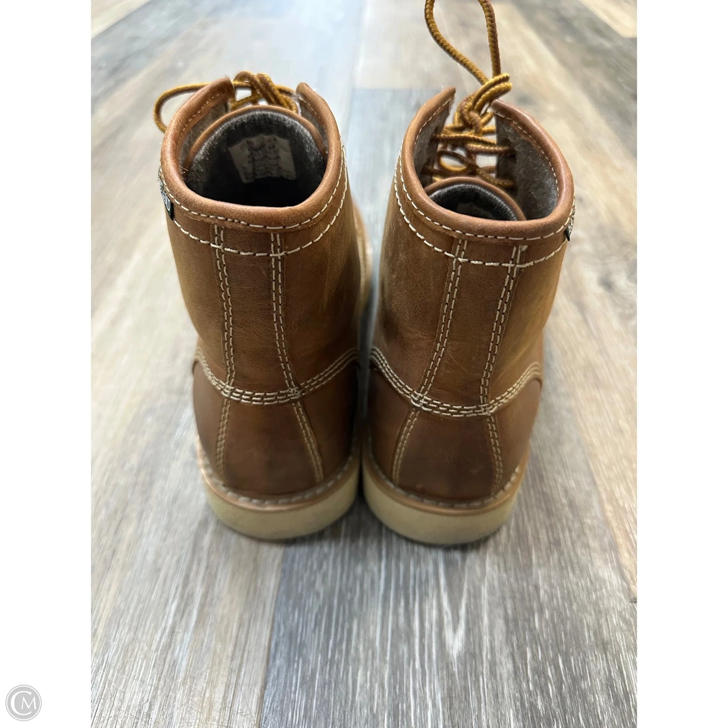 Boots Ankle Flats By Eastland In Tan, Size: 9