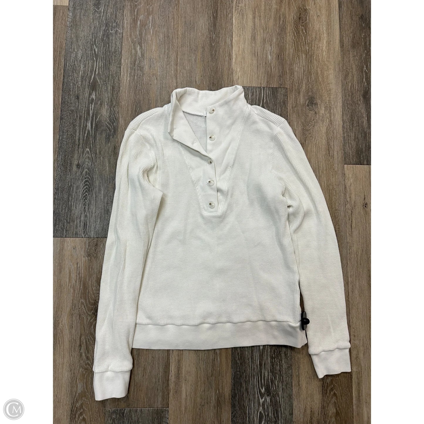 Top Long Sleeve By La Made In White, Size: Xl