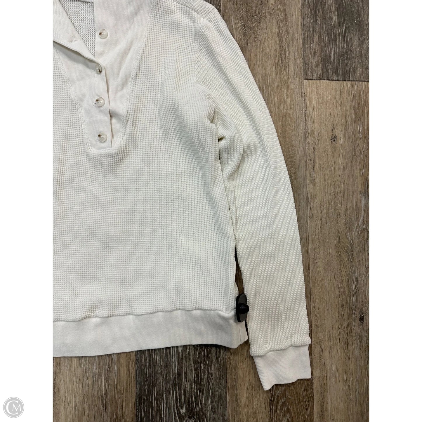 Top Long Sleeve By La Made In White, Size: Xl