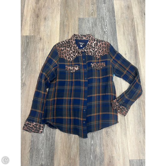 Blouse Long Sleeve By Johnny Was In Multi-colored, Size: L