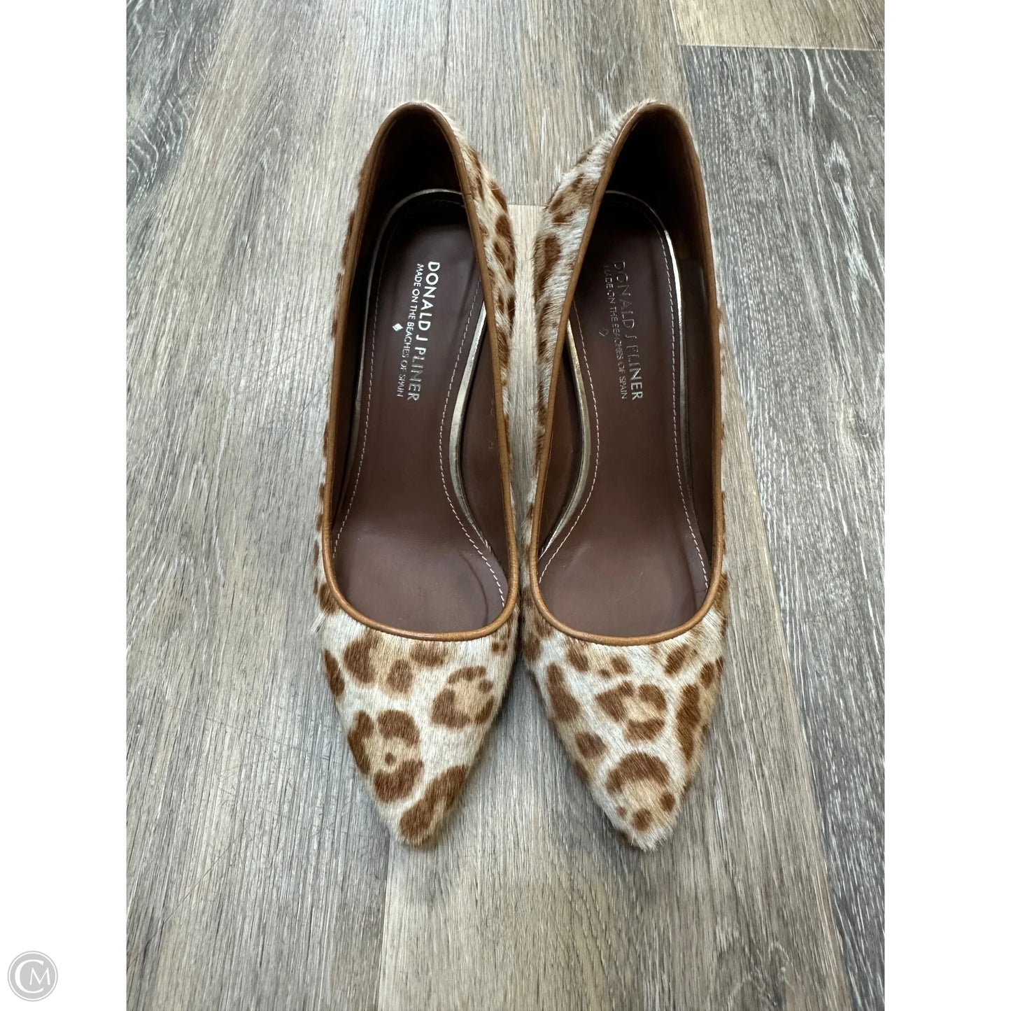 Shoes Heels Stiletto By Donald Pliner In Animal Print, Size: 6