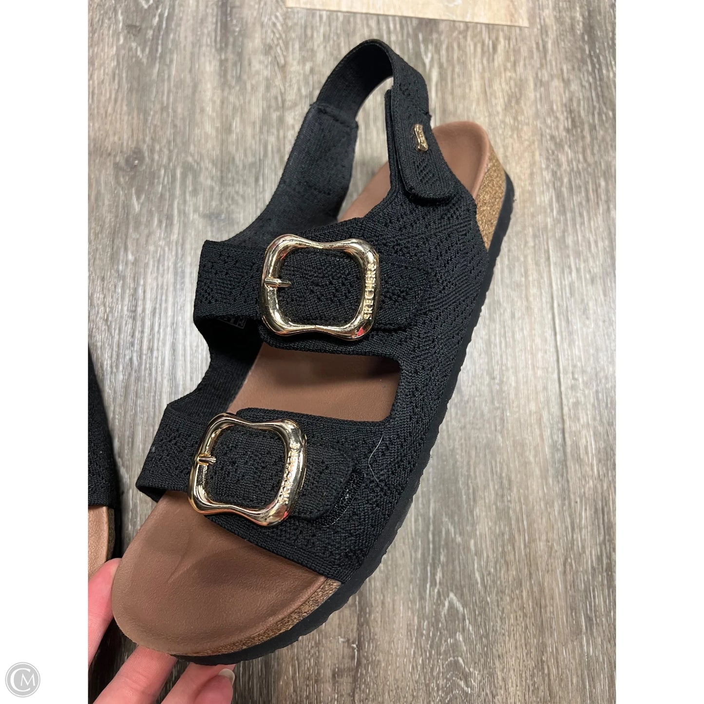 Sandals Flats By Skechers In Black, Size: 9