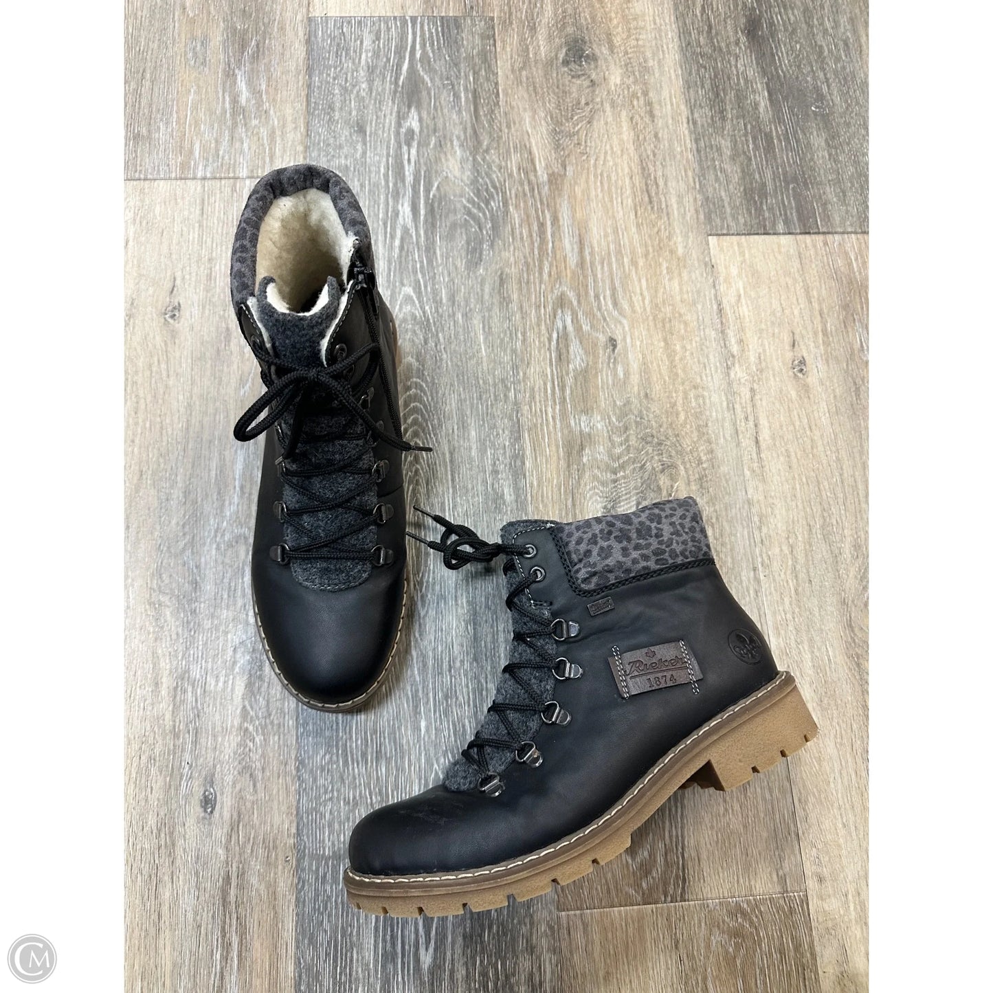 Boots Ankle Flats By Riekers In Black, Size: 9