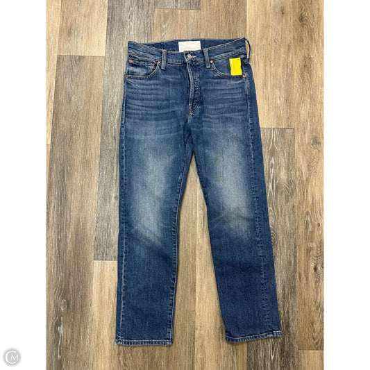 Jeans Straight By Mother In Blue Denim, Size: 2/26