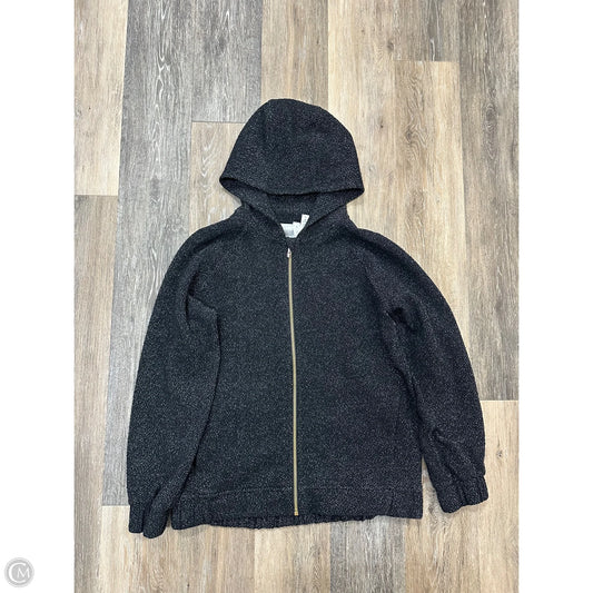 Athletic Sweatshirt Hoodie By Lululemon In Grey, Size: M