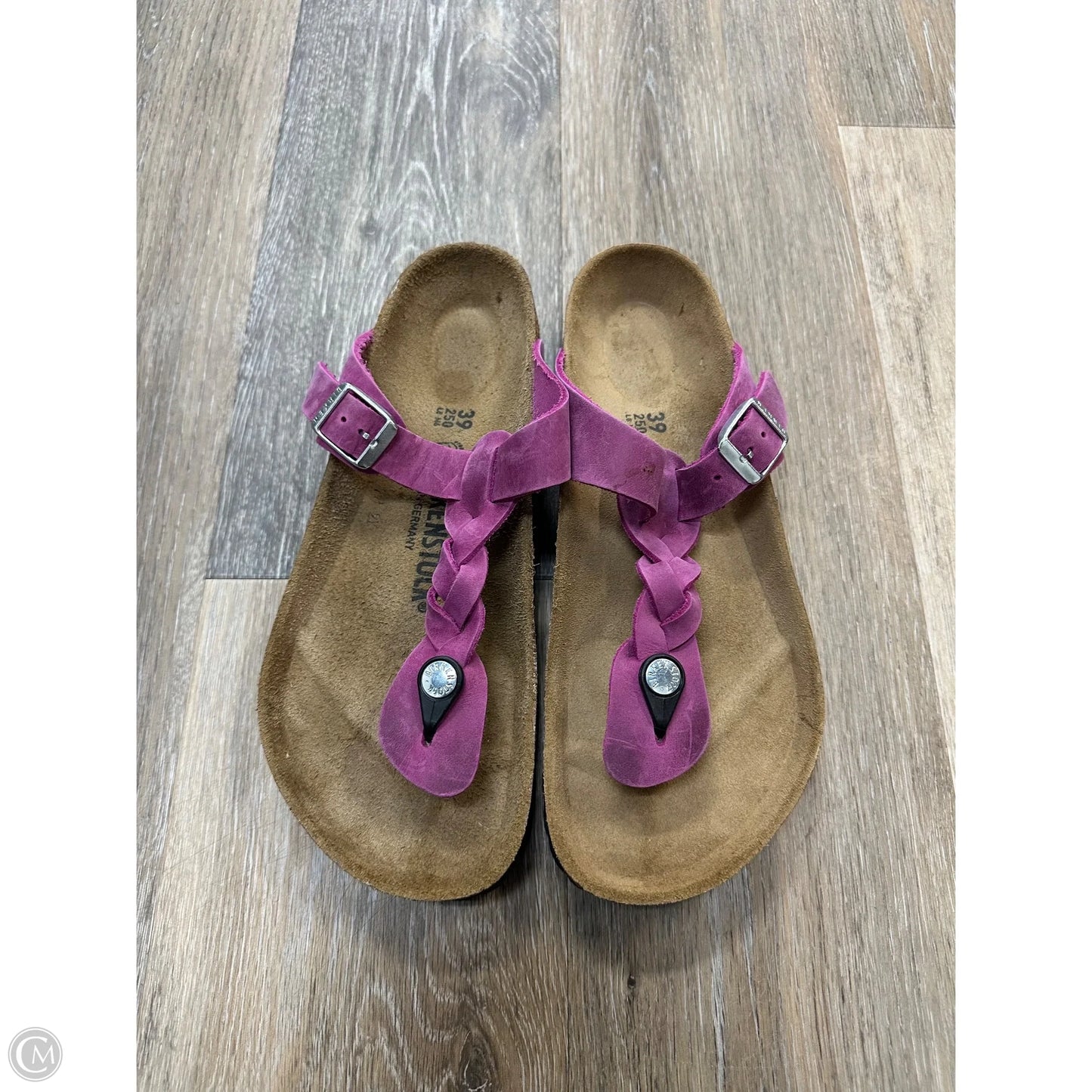 Sandals Flats By Birkenstock In Pink, Size: 8