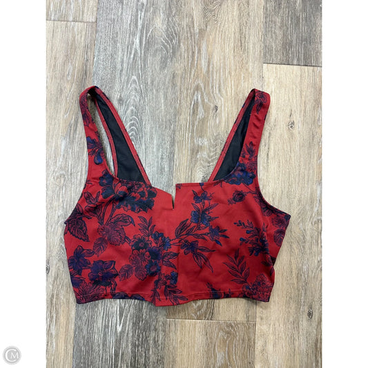 Athletic Bra By Free People In Blue & Red, Size: M
