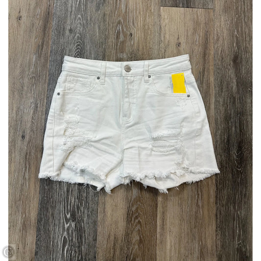 Shorts By Risen In White Denim, Size: S
