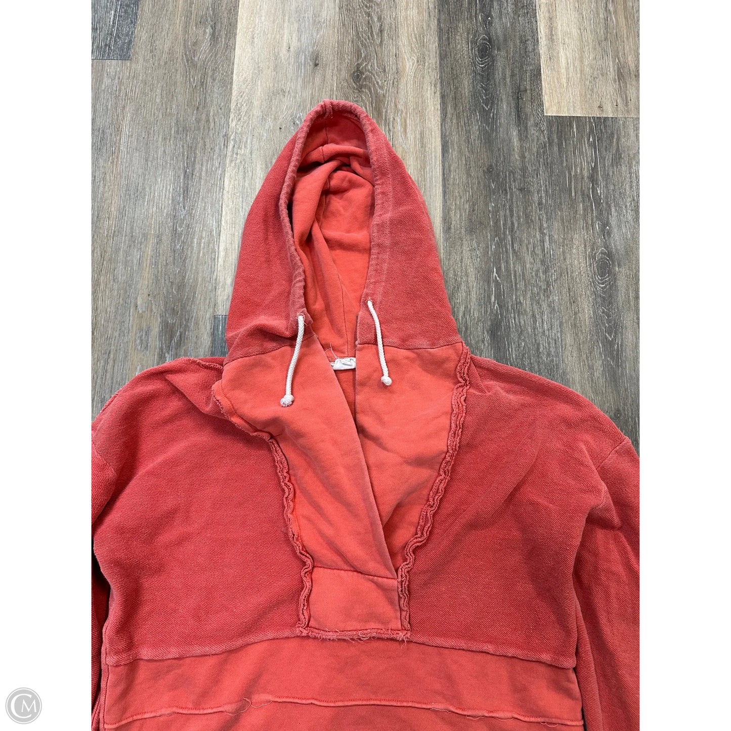 Sweatshirt Hoodie By Bke In Coral, Size: S