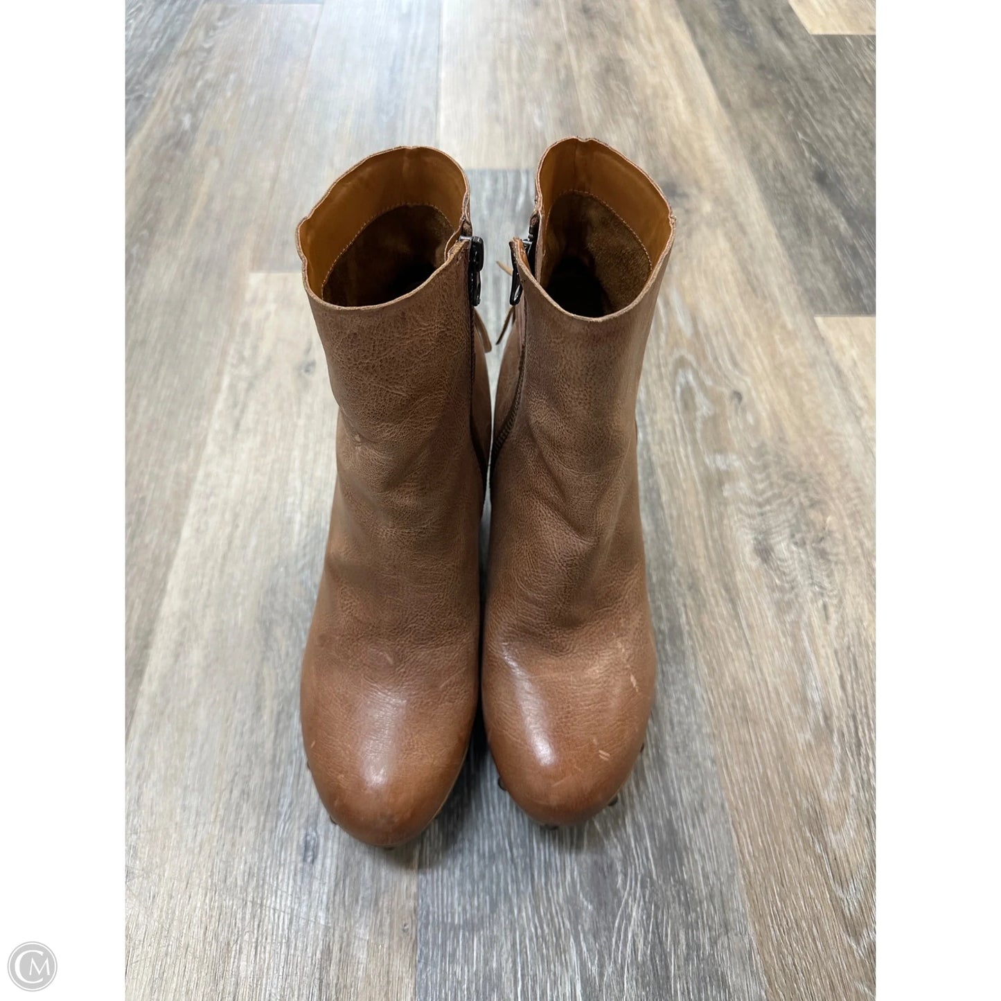 Boots Ankle Heels By Kork Ease In Tan, Size: 9