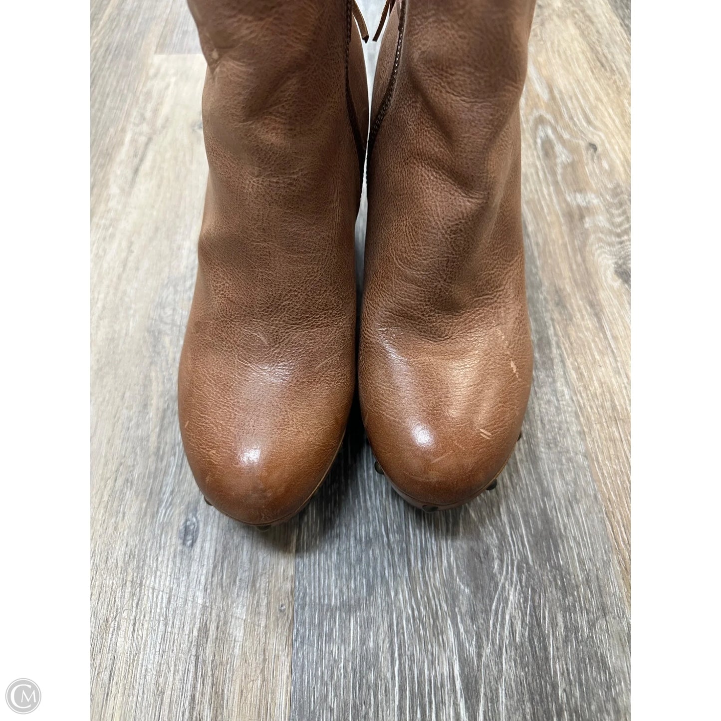 Boots Ankle Heels By Kork Ease In Tan, Size: 9