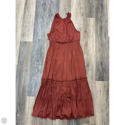 Dress Party Long By Anthropologie In Red, Size: 8